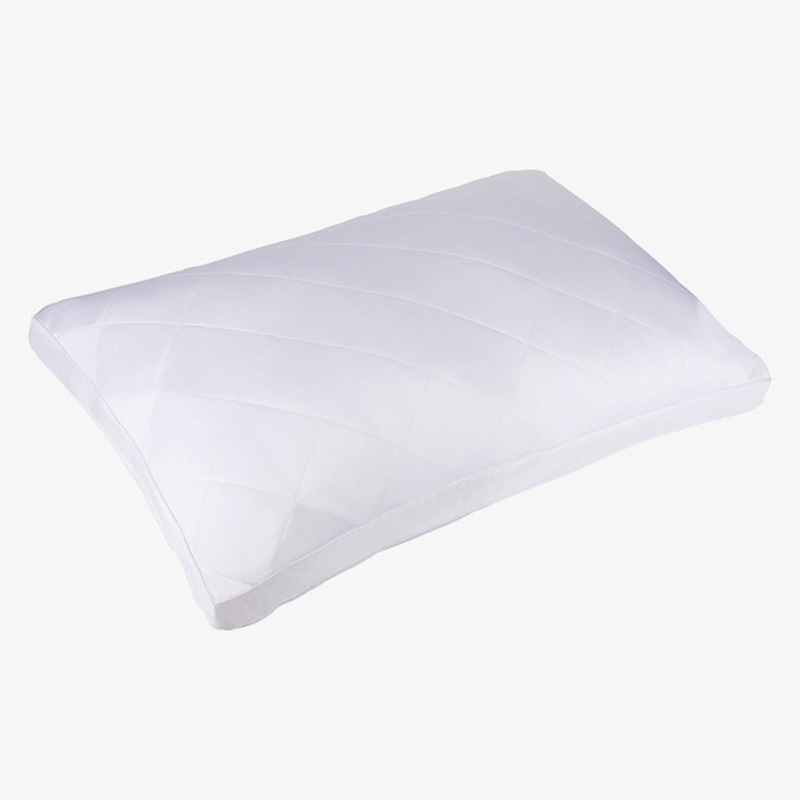 Almohada de tela de bambú de 300 tc, rayón derivado de la almohada de bambú con relleno de fibra de fibra, almohada suave y esponjosa para el lateral del estómago